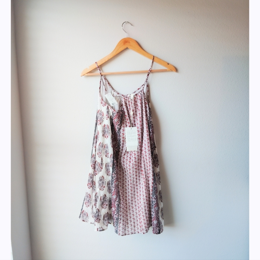 Soft Joie Floral Print Mini Dress - Pink and White - Picture 4 of 5